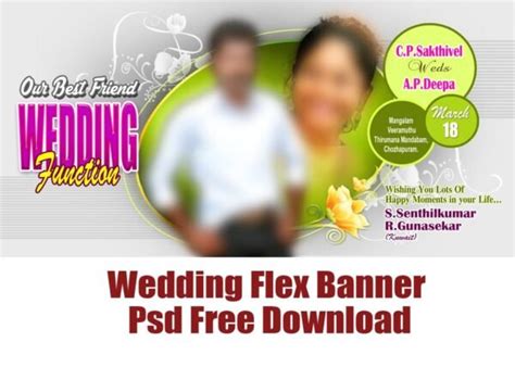 Wedding Flex Banner Psd File Free Download – Maran Network