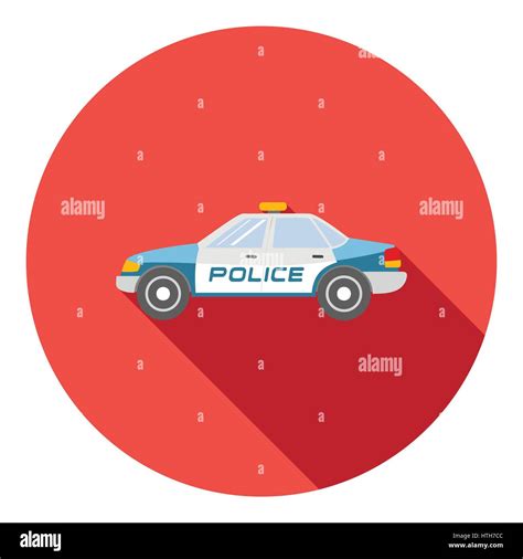 Police car icon, flat style Stock Vector Image & Art - Alamy