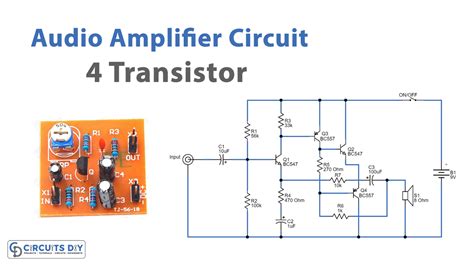 4 Transistor Audio Amplifier Circuit