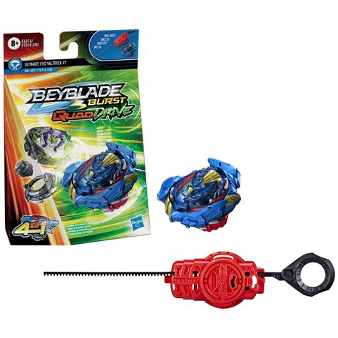 Buy BEYBLADE Burst QuadDrive Ultimate Evo Valtryek V7 - Bey Blade Spinning Top Starter Pack Toy ...