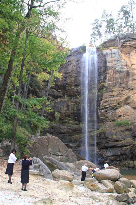 Toccoa Falls - Tall Waterfall in a College Campus in Georgia