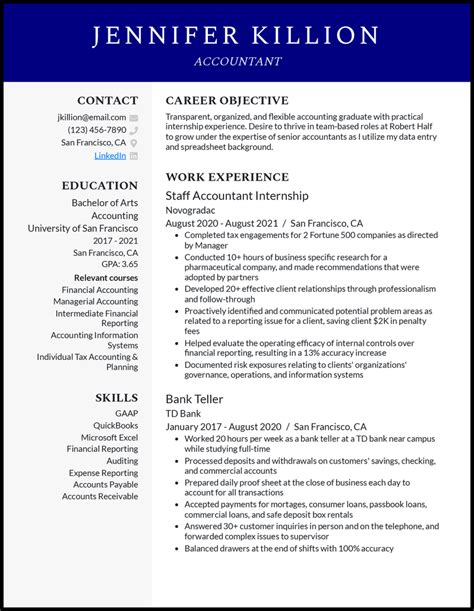 3 Entry-Level Accountant Resume Examples for 2024