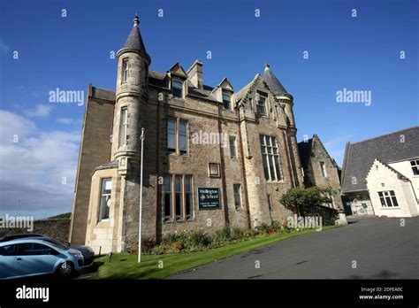 Wellington School, Carlton Turrets. Ayr, Ayrshire, Scotland, UK Stock Photo - Alamy