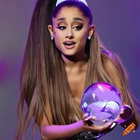 Ariana grande with crystal ball on Craiyon