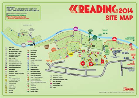 Reading Festival Map