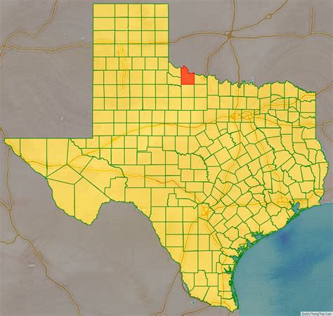 Map of Wilbarger County, Texas - Thong Thai Real