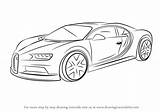 How To Draw Bugatti Chiron Sports Cars Step By  sketch template