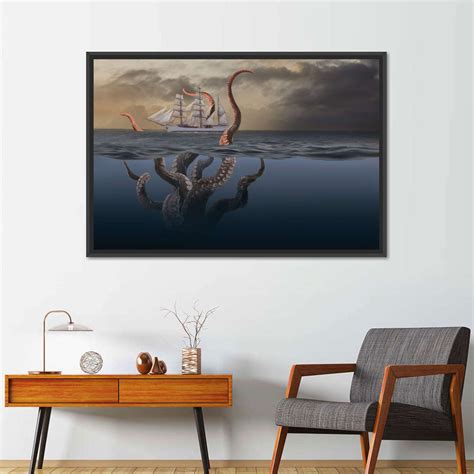 Kraken Wall Art | Digital Art