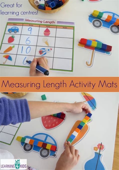 Printable Measuring Length Learning Centre Mats | Learning 4 Kids