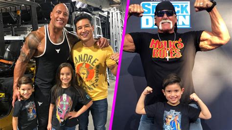 Mario Lopez And Kids Have Epic Family Night Out With The Rock, Hulk ...