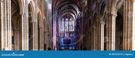 Interior of Basilica St. Denis in Paris, France Editorial Stock Photo - Image of building, aisle ...