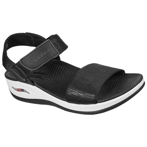 Skechers Arch Fit Sunshine Sandals Black | Dressinn