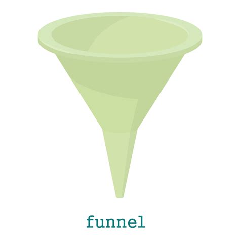 Funnel icon, cartoon style 8857150 Vector Art at Vecteezy