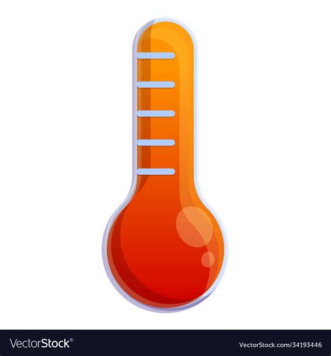 Global warm high temperature icon cartoon style Vector Image