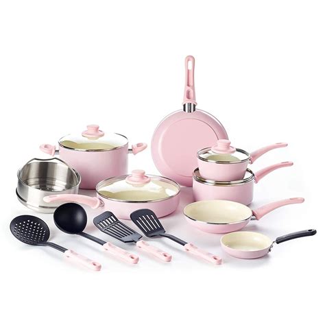 Get this pink pan set right now! Make your kitchen look like you! # ...