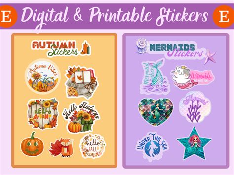 Digital sticker designs for your etsy shop or planner | Upwork