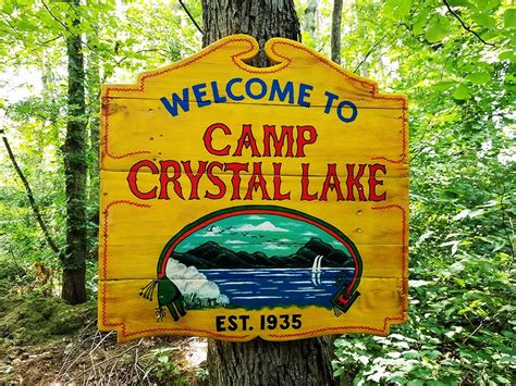 Original Camp Crystal Lake Sign - campjulb