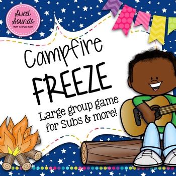 Freeze Game - Campfire Freeze - Interactive Music Game and Printables