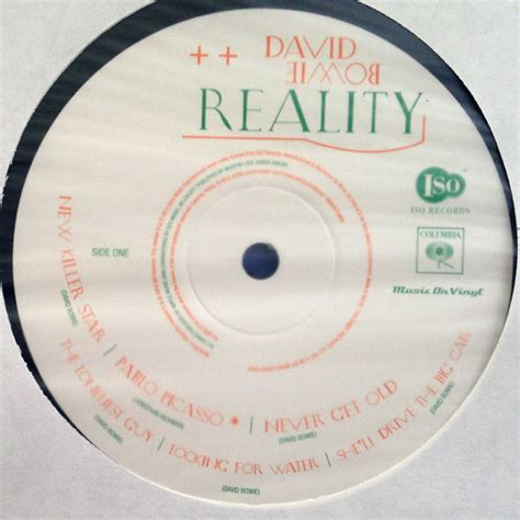 David Bowie - Reality - Used Vinyl - High-Fidelity Vinyl Records and Hi-Fi Equipment Hollywood ...