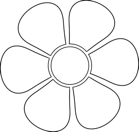 Daisy+Flower+Stencils+Printable | Felt flower template, Flower template, Flower stencil