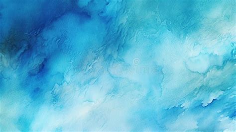 Abstract Blue Watercolor AI Generated Image Stock Illustration ...