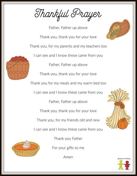 Children's Prayers of Thanks (Simple Words + Hand Movements) Thanksgiving to God