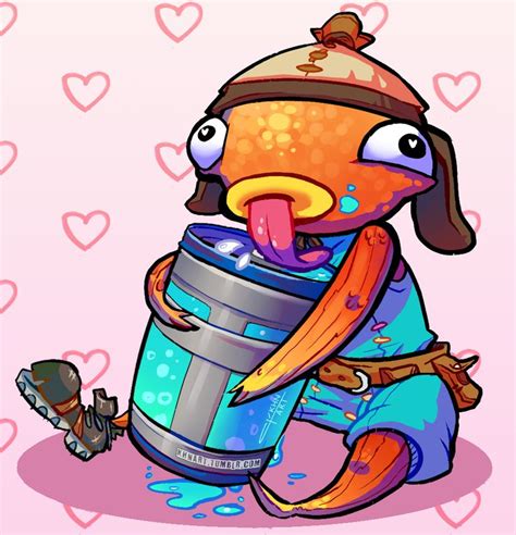 Being on land so much made Fishstick thirsty. So I drew him trying to drink a chug :D via /r ...