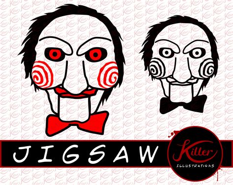 Jigsaw Vector | SAW movie Clip Art | Cut File| Instant Digital Download | Svg | Png | Pdf | Jpg ...