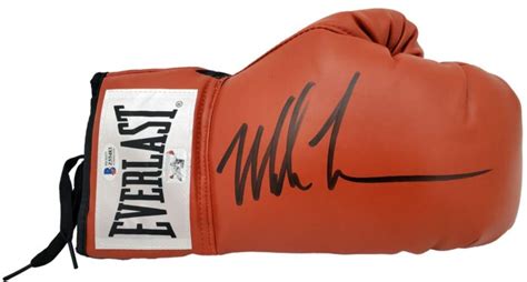 Mike Tyson Autographed Boxing Glove (Red) - The Autograph Source