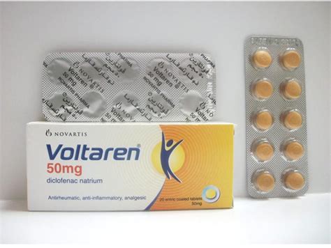 Voltaren 50 mg 20 gastro-resistant tablets in pack (diclofenac sodium) – Expodrugs