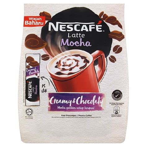 Nescafe 3 in 1 MOCHA Coffee Latte - Instant Coffee Packets - Single ...