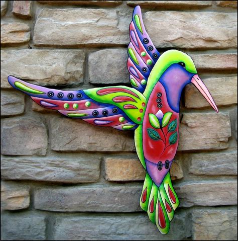 HUMMINGBIRD WALL HANGING Outdoor Wall Art Metal Wall Decor | Etsy