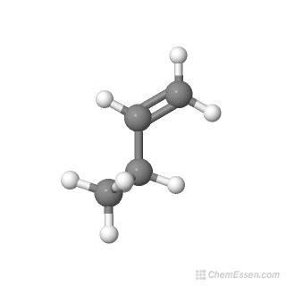 1-BUTENE Structure - C4H8 - Over 100 million chemical compounds | CCDDS