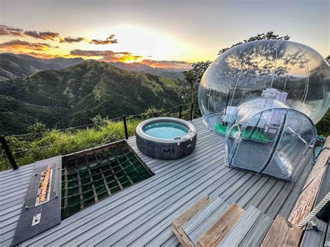 Bubbletent glamping jacuzzi breathtaking view. - Dome houses for Rent ...