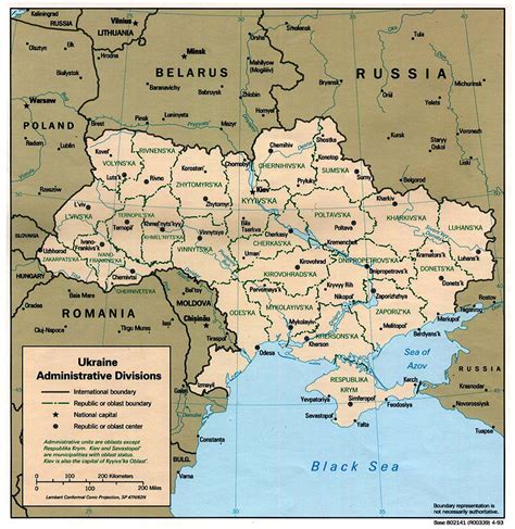 Map of Ukraine | Detailed map of Ukraine with regions and cities in English | Regions map of ...