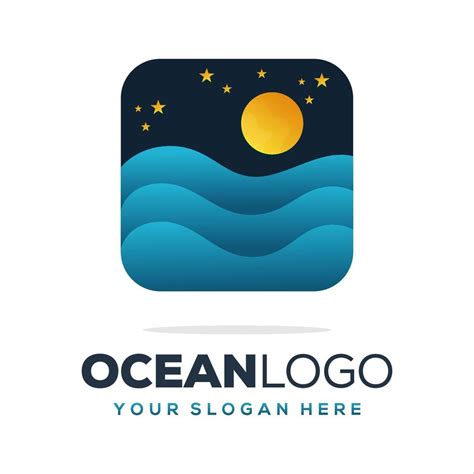 Ocean logo design 13704186 Vector Art at Vecteezy