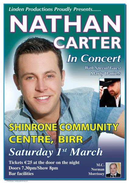 Nathan Carter live in Concert in Shinrone this March : Tipp Tatler