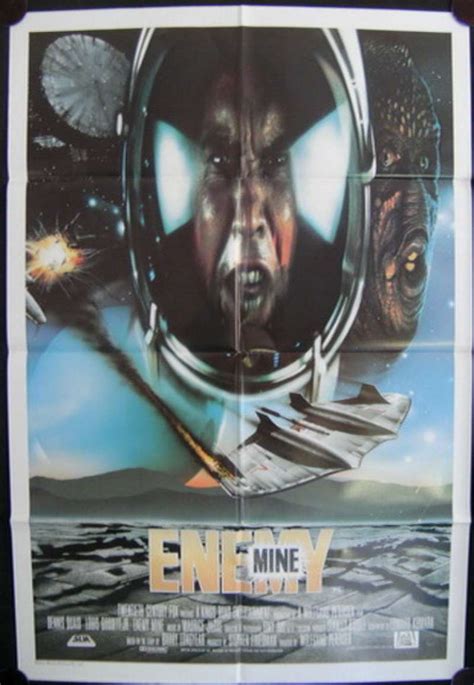 All About Movies - Enemy Mine Poster Original One Sheet 1985 Dennis Quaid Wolfgang Petersen