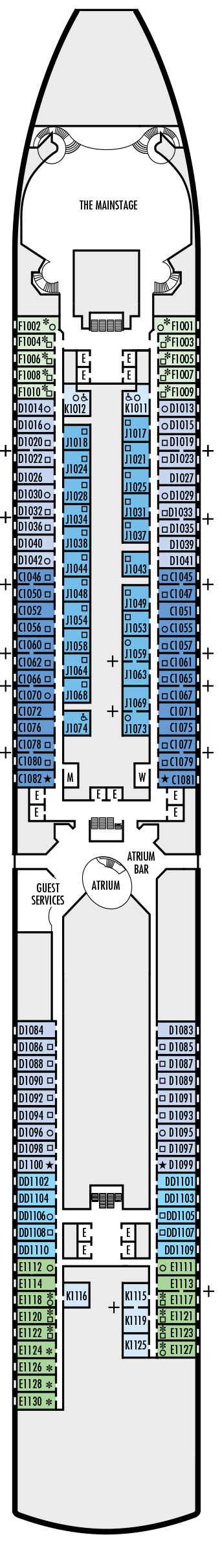 Eurodam Deck Plans | CruiseInd