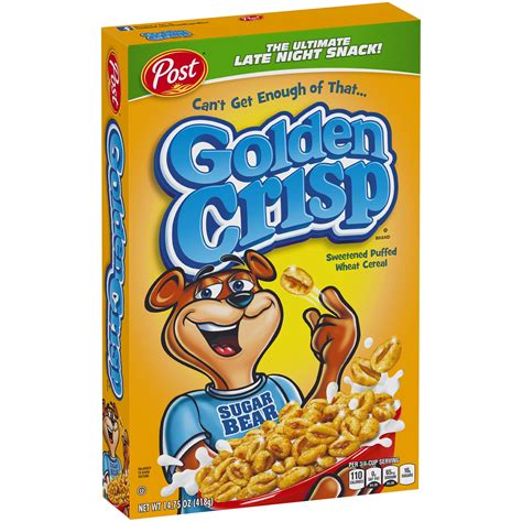 Post Golden Crisp Wheat Breakfast Cereal, 14.75 Oz, Wholesome & Free of Saturated Fat - Walmart.com