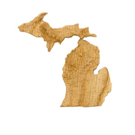 Wooden topographic map of Michigan – Elevated Woodworking