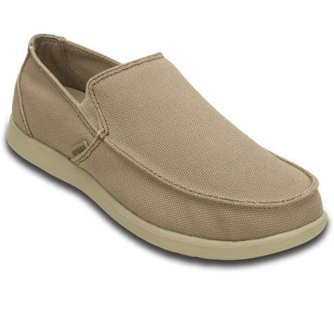 Crocs Santa Cruz Clean Cut Mens Canvas Loafers | Charles Clinkard