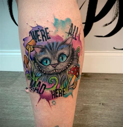 26 Cheshire Cat Tattoos for Wonderland in 2021 - Small Tattoos & Ideas