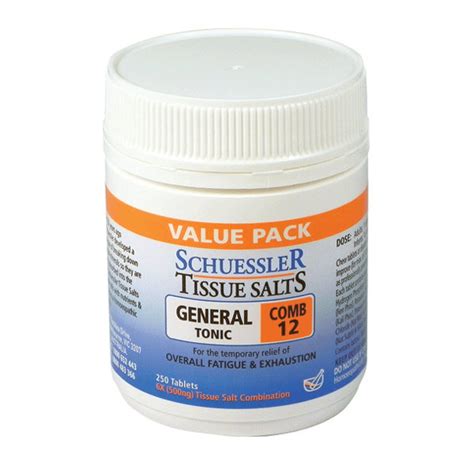 Shop – Schuessler Tissue Salts General Tonic Combo 250 tabs