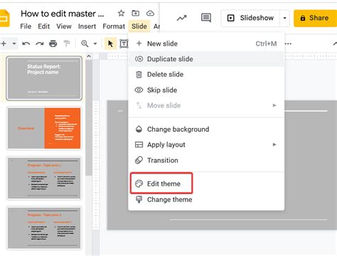 How to Edit Master Slide in Google Slides [Guide 2023]