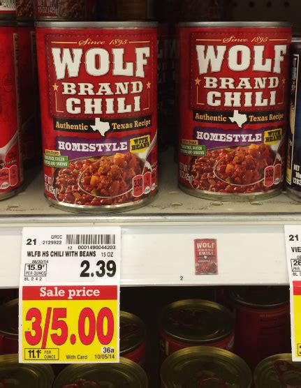 Good Deal on Wolf Brand Chili at Kroger! - Kroger Krazy