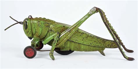 Lot Detail - CAST-IRON HUBLEY LARGE SIZE GRASSHOPPER TOY.