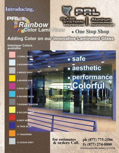 Spandrel Glass. Opaque Colors for Architectural & Decorative Projects