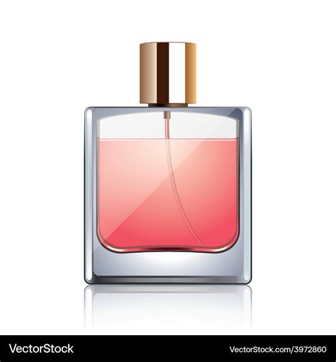 Perfume bottle isolated Royalty Free Vector Image