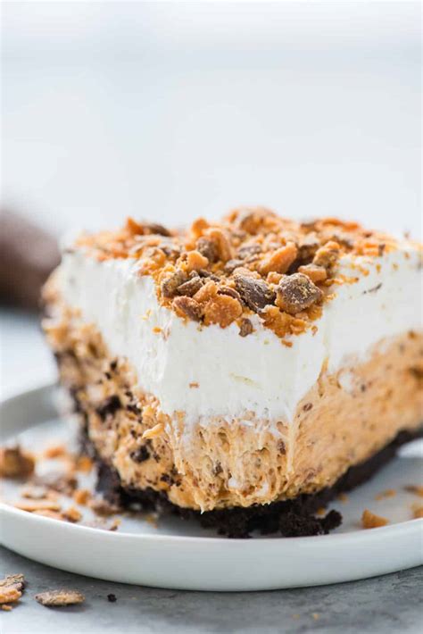 Butterfinger Pie (No Bake Dessert) - The First Year